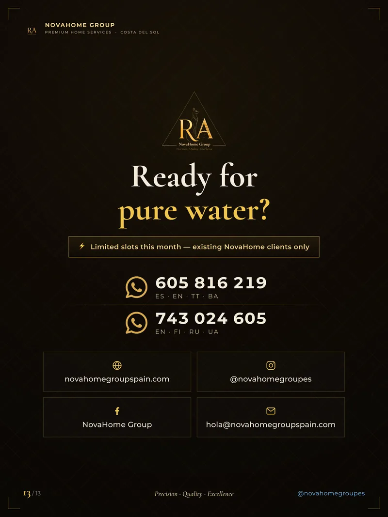 Pure Water catalogue, page 13 of 13