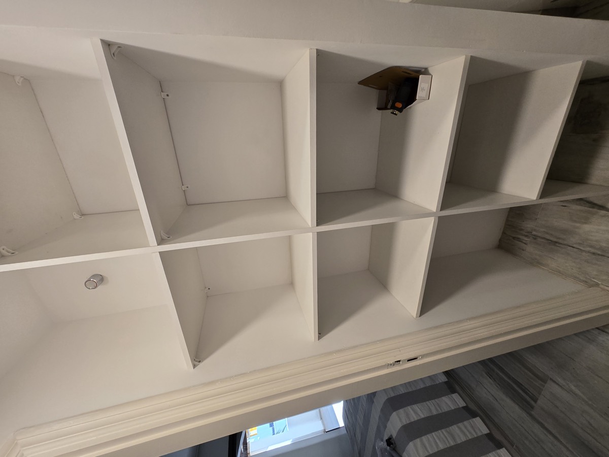 Built-in shelving